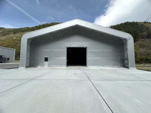 上田市 テント倉庫 新築 800㎡ 242坪