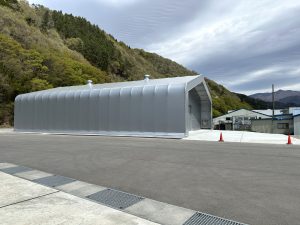 上田市 テント倉庫 新築 800㎡ 242坪